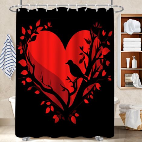 Rideau de douche en polyester 180x180 esthétique bâche polyester douche pour une déco unique