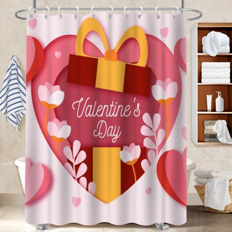 Rideau de douche en polyester 180x180 Étanche séparation douche pour une ambiance tropicale et dépaysante