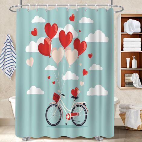 Rideau de douche en polyester 180x180 moderne bâche polyester douche pour une déco moderne