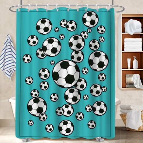 Rideau de douche en polyester 180x180 montage sans perçage rideau étanche pour une ambiance tropicale et dépaysante