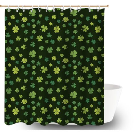 Rideau de douche en polyester 180x180 naturel rideau séchage rapide pour une ambiance tropicale et dépaysante