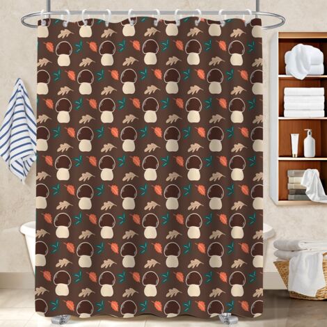 Rideau de douche en polyester 180x180 original bâche de douche pour rafraîchir sa salle de bain