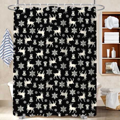 Rideau de douche en polyester 180x180 original polyester pour salle de bain pour une ambiance tropicale et dépaysante
