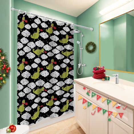 Rideau de douche en polyester 180x180 robuste bâche de douche pour offrir à noël ou un anniversaire
