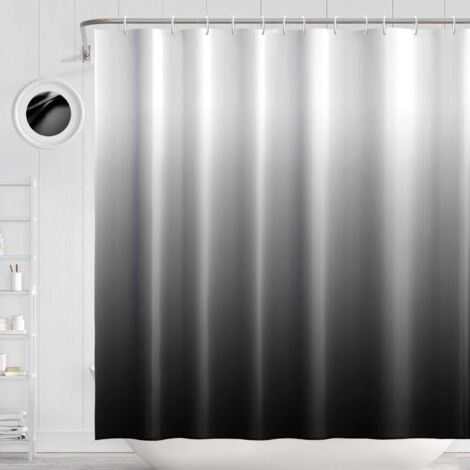 Rideau de douche en polyester imperméable et antibactérien, rideau de salle de bain