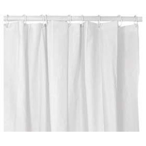 Rideau de douche en PVC blanc - cm.120x200h.