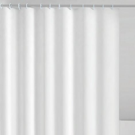 Rideau de douche en vinyle mod. blanc