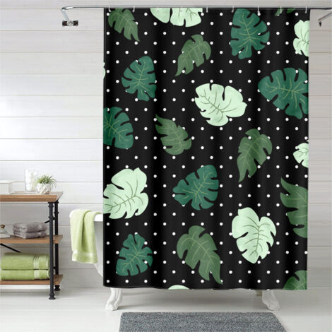 Rideau de douche flamant rose aquarelle romantique, tissu imperméable, 150x180 cm