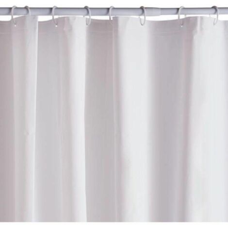 Rideau de douche gauffré - White - PEVA - 180 x 200 cm - 12 crochets - UTILITY - TODAY