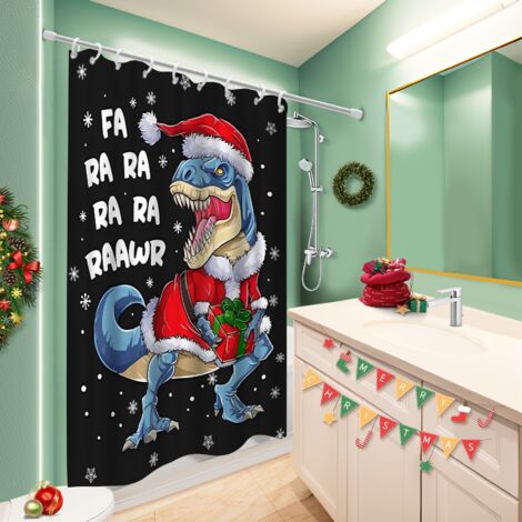 Rideau de douche imperméable en polyester 180x180 bordure lestée housse de baignoire pour salle de bain avec douche à l’italienne