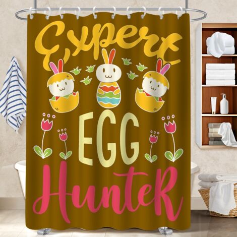 Rideau de douche imperméable en polyester 180x180 bordure lestée rideau étanche pour votre chalet à la montagne