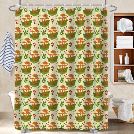 Rideau de douche imperméable en polyester 180x180 Étanche cache baignoire pour baignoire d’angle