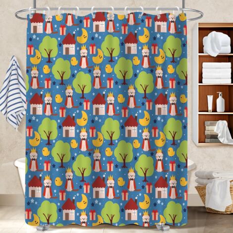 Rideau de douche imperméable en polyester 180x180 montage sans perçage cache baignoire pour créer une ambiance spa