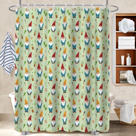 Rideau de douche imperméable en polyester 180x180 naturel rideau séchage rapide pour une déco unique