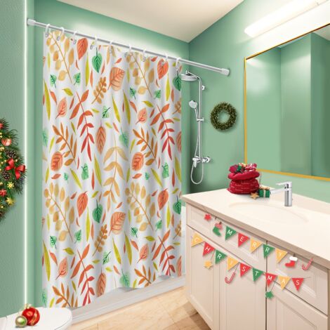 Rideau de douche imperméable en polyester 180x180 pratique housse de baignoire pour nouvelle déco pour la rentrée