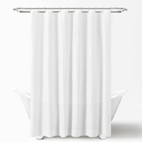 Rideau de douche imperméable et anti-moisissure 200×180cm, isolant thermique et coupe-froid, pour baignoire et salle de bain.