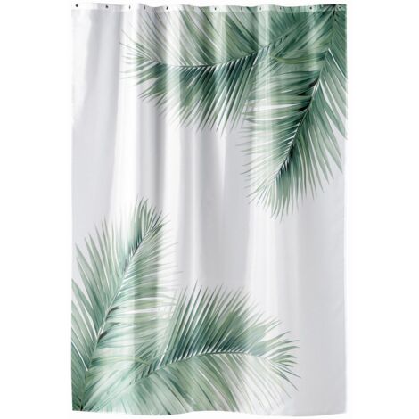 Rideau de douche motif palmier VARADERO