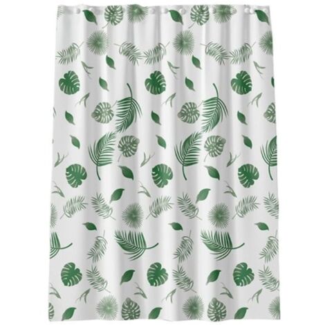 Rideau de douche NAMOTU - 150x180cm - Antimoisissure - Anneaux en acier inoxydable - Durable