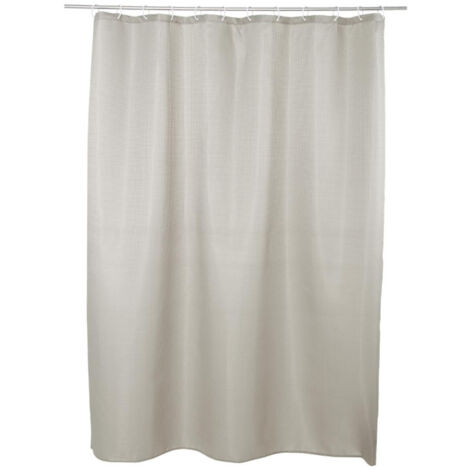 Rideau de Douche Nid d'Abeille 180x200cm Taupe