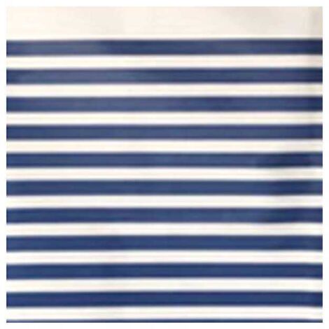 Rideau de douche Peva 240x200 Rayures bleues Aglaia 09241