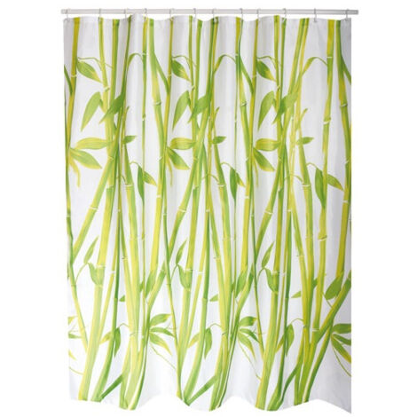 Rideau de douche polyester 180x200cm bambou - MSV