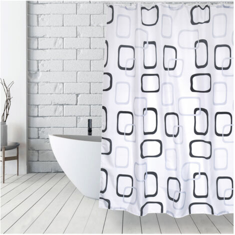 Rideau de Douche Polyester 180x200cm Vintage - M S V
