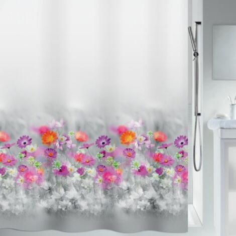 Universal - Rideaux de douche naturels et géométriques fleuris