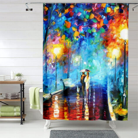 Rideau de douche pour salle de bain, 180x180 cm