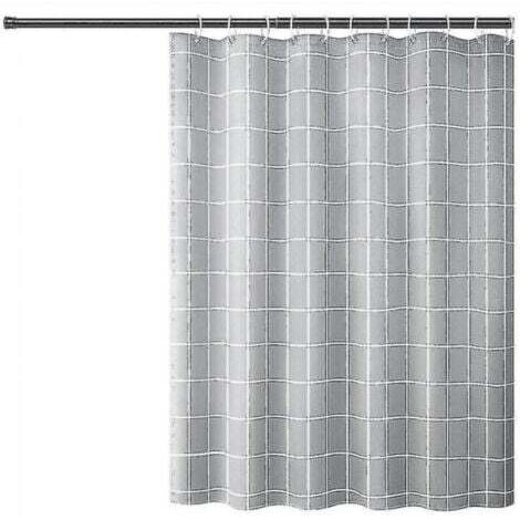 Rideau de douche, rideau de douche anti-moisissure 180x180cm rideau de douche lavable rideau de douche durable pour salle de bain, exposition