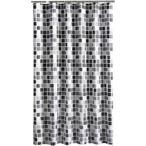 Rideau de douche, rideau de douche imperméable anti-moisissure et antibactérien, 200x200cm (largeur x hauteur)