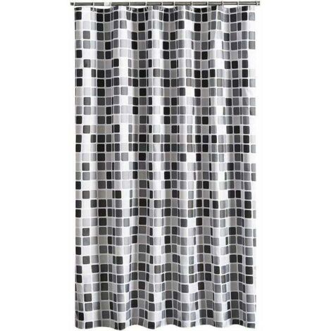 Rideau de douche, rideau de douche imperméable anti-moisissure et antibactérien, 200x200cm (largeur x hauteur)