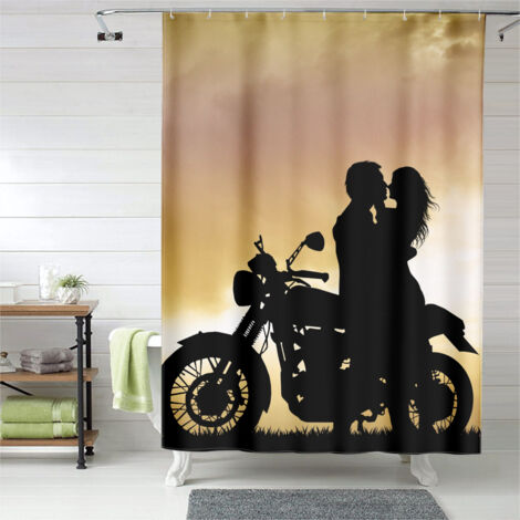 Rideau de douche texturé, effet tissu