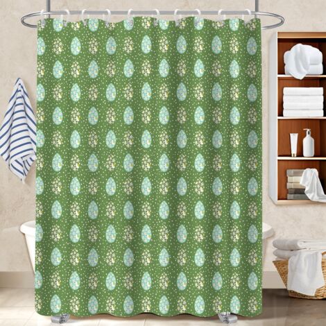 Rideau de douche tissu polyester 180x180 cocooning polyester pour salle de bain pour une ambiance tropicale et dépaysante