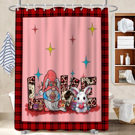 Rideau de douche tissu polyester 180x180 tendance bâche polyester douche pour baignoire d’angle