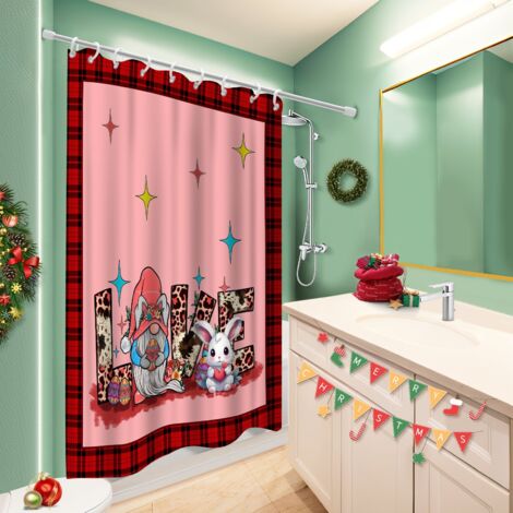 Rideau de douche tissu polyester 180x180 tendance bâche polyester douche pour baignoire d’angle