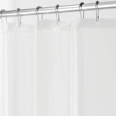 Rideau de douche transparent 3.0,doublure de salle de bain transparente, en PEVA anti-moisissure