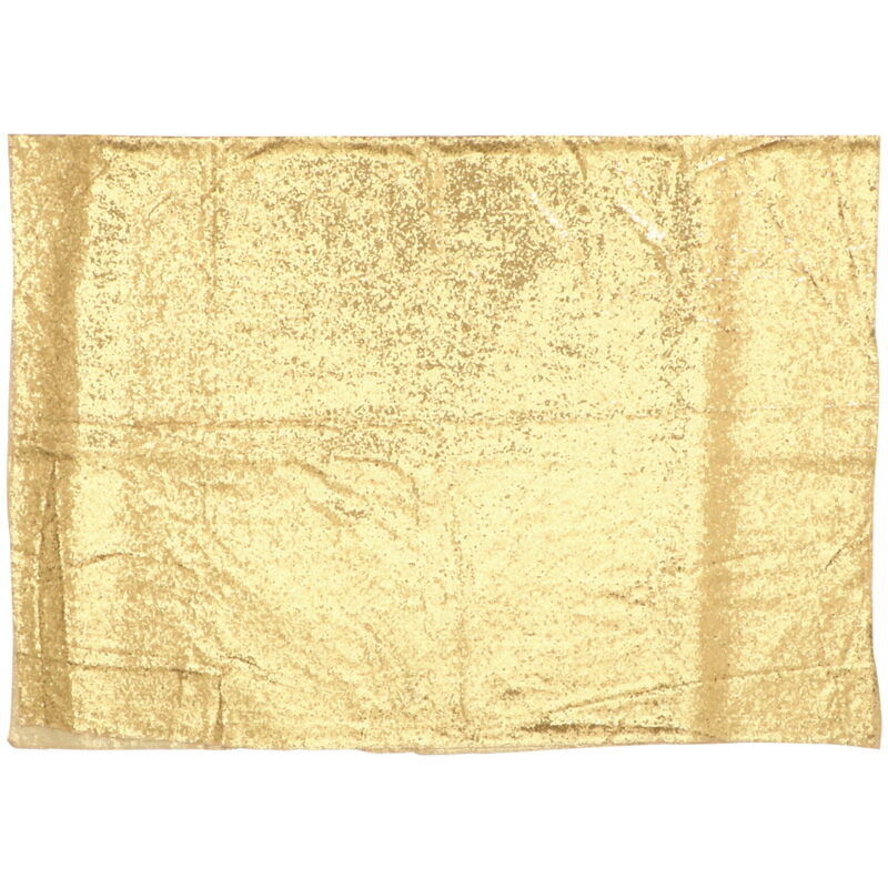 Feiyue - Rideau de fond en tissu à paillettes scintillantes de 1,2 x 1,8 m pour photographie de mariage, de Nouvel An, de fête de Noël - Doré