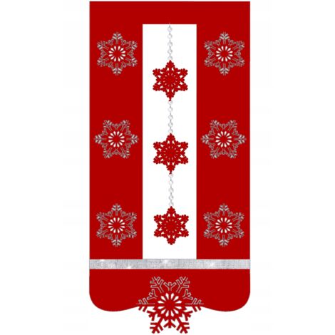 Rideau de Noël moderne à motif flocons de neige R7, élégant, 60 x 130 cm