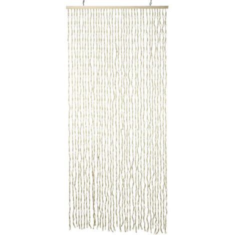 Rideau de porte 90x200 cm bambou naturel H&S Collection