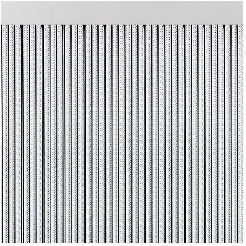 Rideau en plastique pour portes extérieures, modèle Tape S-350, couleur noire, 90x210cm - A01460 Acudam