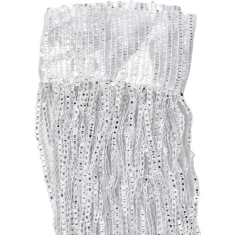 Rideau de porte à pompons, rideau de porte à fils, rideau de porte à fils brillants, cloison de fenêtre, rideau de fenêtre avec panneau décoratif de séparation à pompons, adapté à la maison, au mariag
