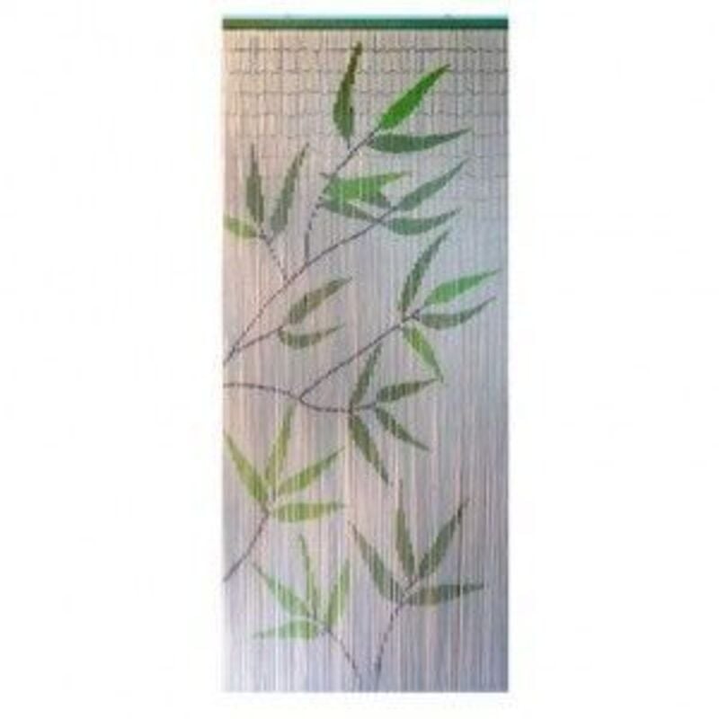 Rideau de portes Sticks Bambou vert 90x200cm - LUANCE