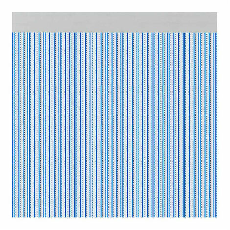 Rideau De Porte Brescia Couleur Bleu 90x210cm  M63169 Acudam - Acudam