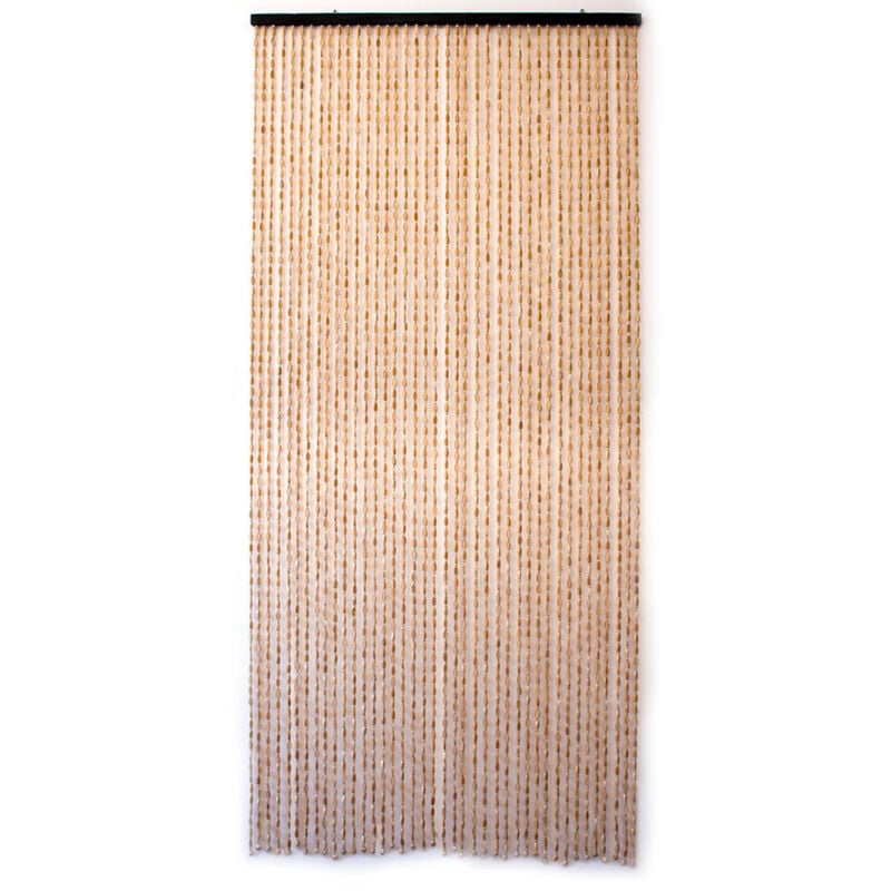 Rideau de porte en bambou et perle de bois Morel