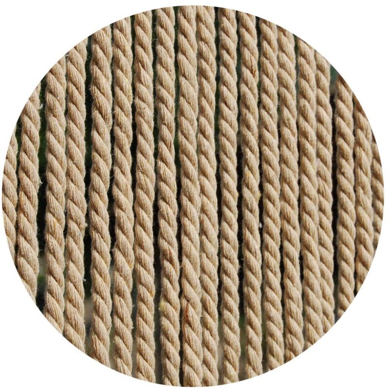 Casa - Rideau de porte en corde naturel Toulon 90 x 210 cm