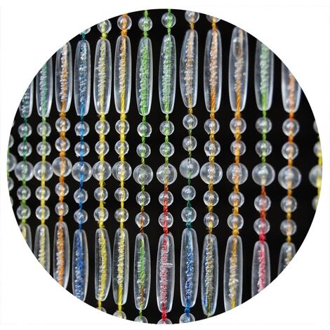 Rideau en perle couleur translucide cristal - 90x220 cm - Maillon Création