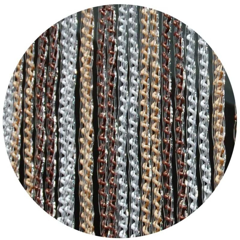 Rideau de porte en PVC métallisé Arezzo 100 x 230 cm