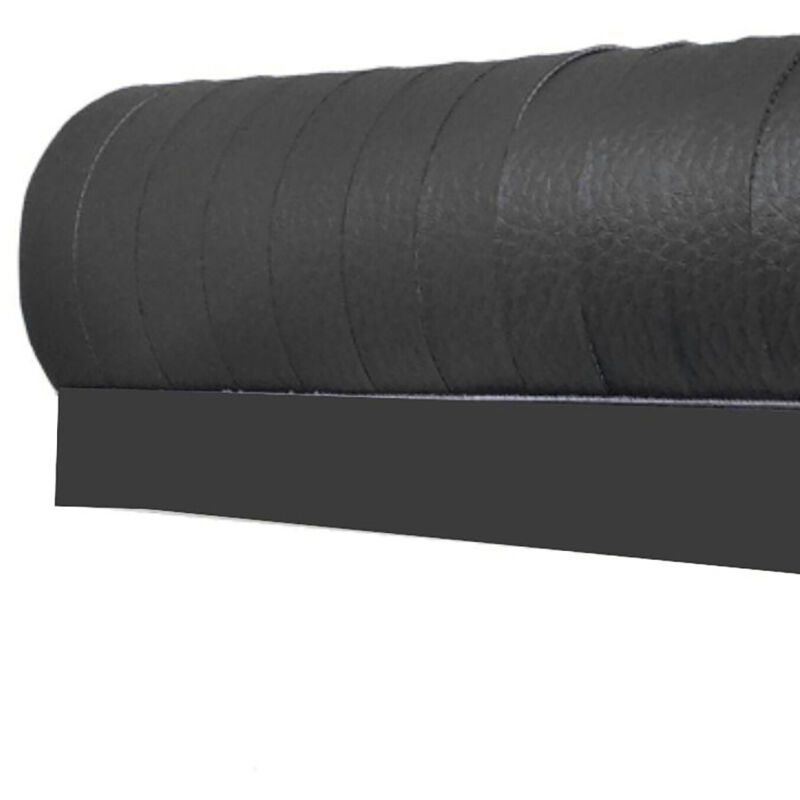 rideau de porte en similicuir 100 x 230 cm coloris gris - curtina4u