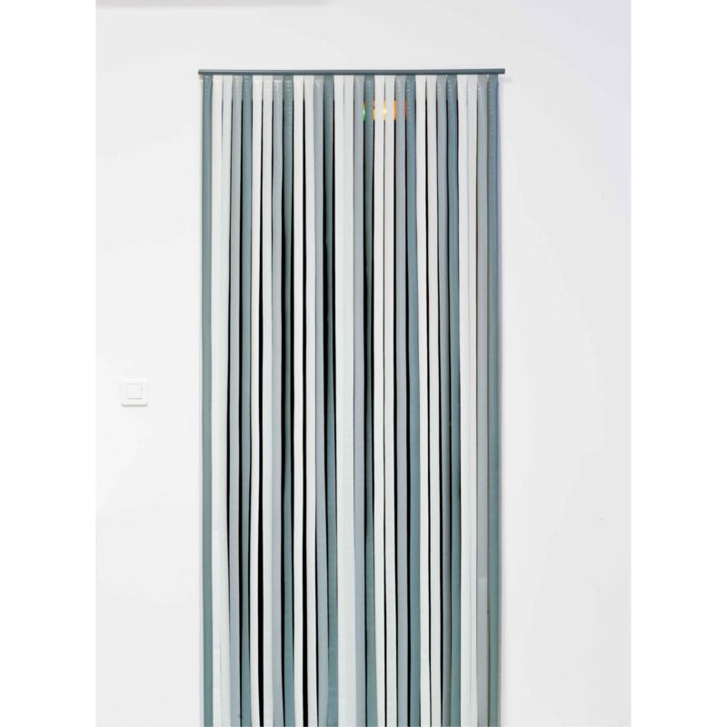 Rideau de porte 90x200cm coloris gris