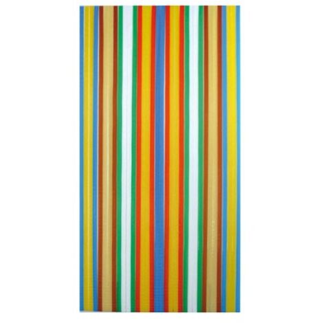 Rideau de porte lanière multicolore 100 x 220 cm – Polyéthylène – Largeur des lanières 24 mm – Décoration intérieure – Morel